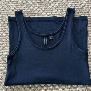 Cynthia Rowley Navy Blue Sleeveless Tank Top